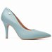 Scarpin Vizzano Pelica Salto Alto Bico Fino - Turquesa