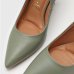 Scarpin Vizzano Pelica Salto Alto Bico Fino - Verde Oliva