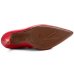 Scarpin Vizzano Salto Alto Bico Fino Fosco - Vermelho Scarpin Vizzano Salto Alto Bico Fino Fosco - Vermelho