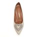 Scarpin Vizzano Coração Strass Salto Alto - Branco Off