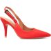 Scarpin Vizzano Salto Alto Bico Fino - Vermelho