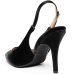 Scarpin Vizzano Salto Alto Bico Fino Pelica - Preto