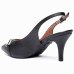 Scarpin Vizzano Slingback Strass Salto Médio - Preto