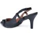 Scarpin Vizzano Slingback Detalhe Salto Médio - Preto