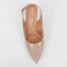 Scarpin Vizzano Slingback Verniz Salto Fino Médio - Bege
