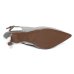 Scarpin Vizzano Slingback Gliter Salto Fino Médio - Prata