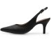 Scarpin Vizzano Napa Slingback Salto Fino Médio - Preto