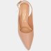 Scarpin Vizzano Slingback Salto Fino Médio - Bege