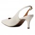 Scarpin Vizzano Slingback Salto Fino Médio - Branco