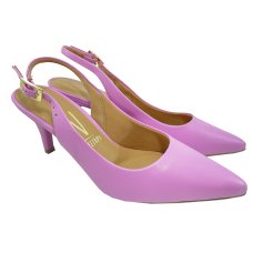 Scarpin Vizzano Slingback Salto Fino Médio - Lilás