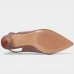 Scarpin Vizzano Slingback Salto Fino Médio - Marrom