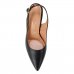 Scarpin Vizzano Slingback Salto Fino Médio - Preto