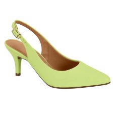 Scarpin Vizzano Slingback Salto Fino Médio - Verde