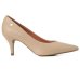 Scarpin Vizzano Salto Médio Bico Fino Feminino - Bege