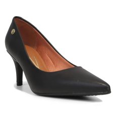 Scarpin Vizzano Salto Médio Bico Fino Feminino - Preto