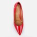 Scarpin Vizzano Bico Fino Salto Médio Verniz - Vermelho
