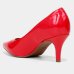 Scarpin Vizzano Bico Fino Salto Médio Verniz - Vermelho