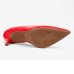 Scarpin Vizzano Bico Fino Salto Médio Verniz - Vermelho