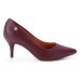 Scarpin Vizzano Salto Médio Bico Fino Feminino - Vinho