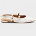 Sandália Vizzano Salto baixo Bico Fino Feminino - Off White