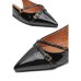 Sapatilha Vizzano Slingback Verniz Bico Fino - Preto