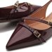 Sapatilha Vizzano Slingback Verniz Bico Fino - Vinho