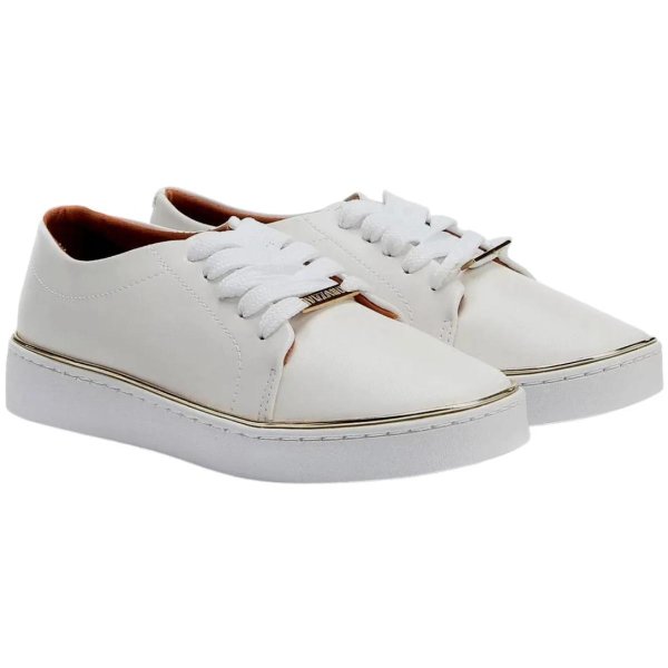 Tênis Vizzano Casual Cadarço Feminino - Branco 