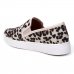 Slip On Vizzano Animal Print Onça Feminino - Bege Escuro