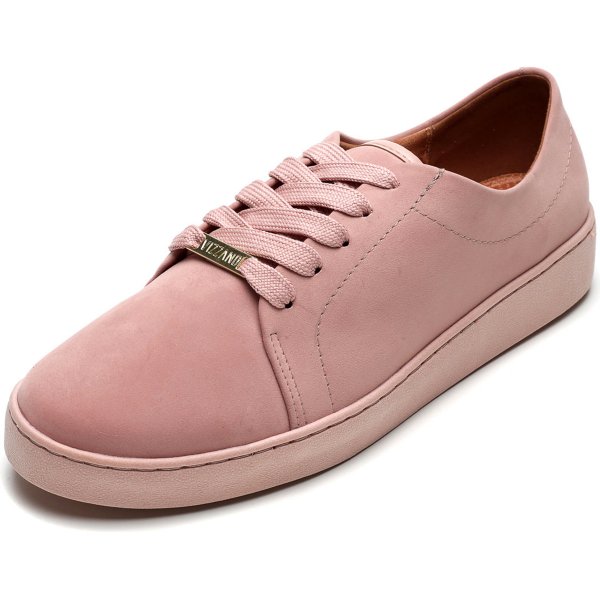 Tênis Vizzano Camurça Casual Cadarço Feminino - Rosa