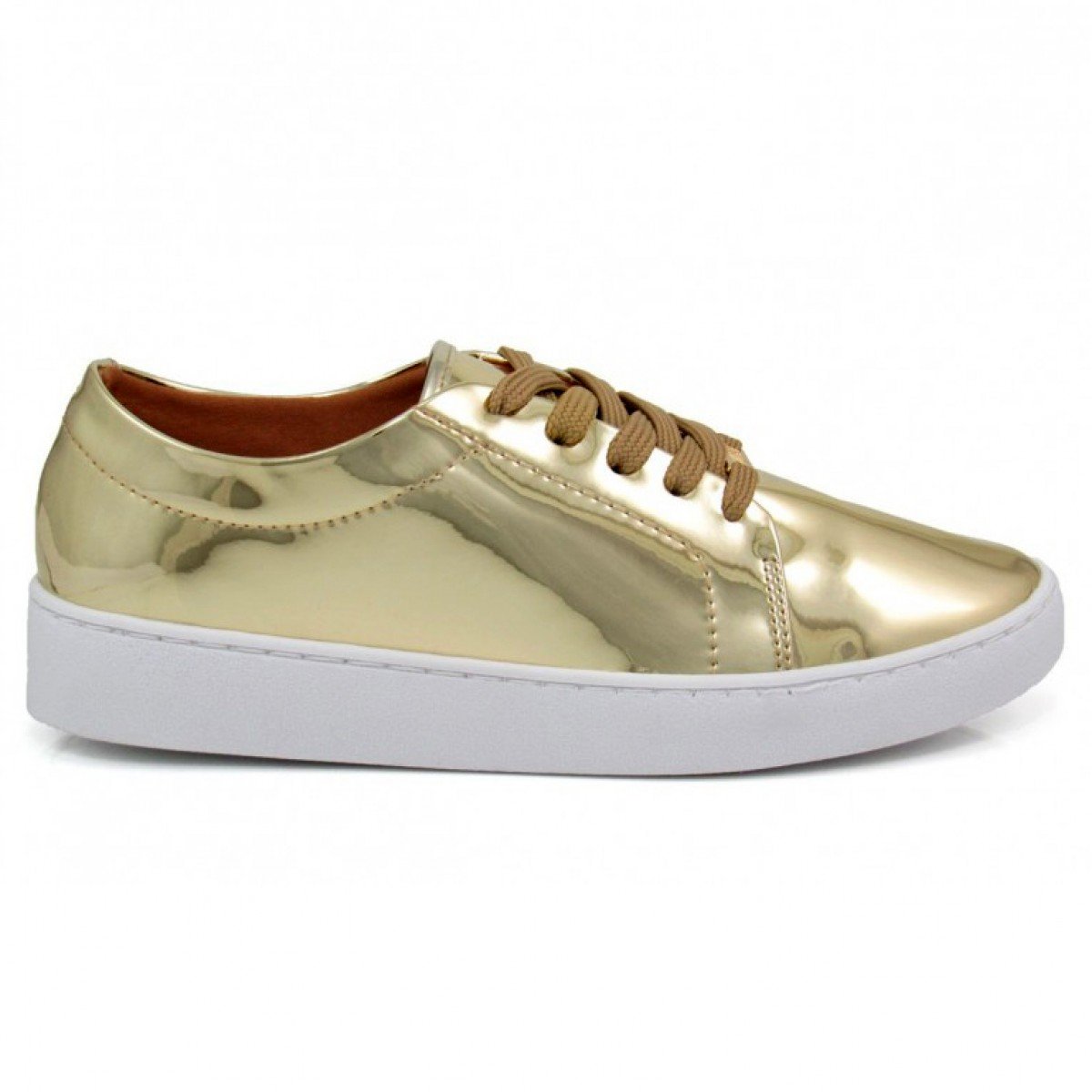 tenis vizzano dourado