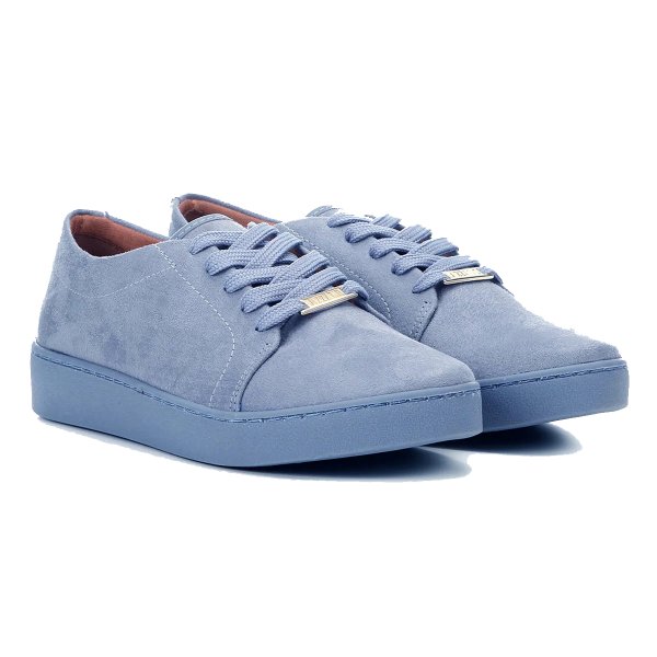 Tênis Vizzano Cano Baixo Camurça Feminino - Azul