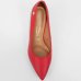 Scarpin Vizzano Bico Fino Salto Bloco - Vermelho