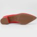 Scarpin Vizzano Bico Fino Salto Bloco - Vermelho