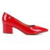 Scarpin Vizzano Salto Grosso Bico Fino - Vermelho