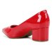 Scarpin Vizzano Salto Grosso Bico Fino - Vermelho