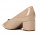 Scarpin Vizzano Verniz Salto Grosso Bico Fino - Bege