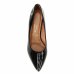 Scarpin Vizzano Verniz Salto Grosso Bico Fino - Preto