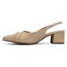 Scarpin Vizzano Slingback Salto Bloco - Bege