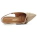 Scarpin Vizzano Slingback Salto Bloco - Bege