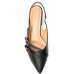 Scarpin Vizzano Slingback Salto Bloco - Preto