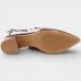 Scarpin Vizzano Slingback Salto Bloco Verniz Detalhe - Bordô