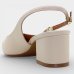 Scarpin Vizzano Slingback Salto Bloco Detalhe - Creme