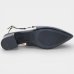 Scarpin Vizzano Slingback Salto Bloco Detalhe - Preto