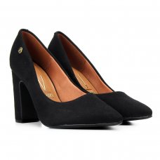 Scarpin Vizzano Salto Quadrado II Feminino - Preto