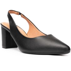 Scarpin Vizzano Salto Bloco Feminina - Preto