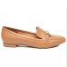 Mocassim Loafer Vizzano Metal Feminino - Caramelo