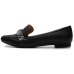 Mocassim Vizzano Strass Feminino - Preto