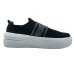 Slip On Vizzano Tecido Cristais Feminino - Preto