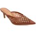 Tamanco Mule Vizzano Apliques Salto Baixo - Marrom