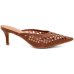 Tamanco Mule Vizzano Apliques Salto Baixo - Marrom
